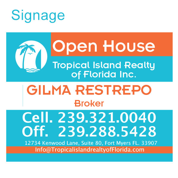 Tropical Island Realty of Florida Signage